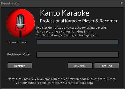 Register code one karaoke 2010